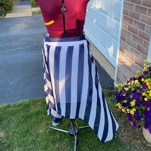 Used stripe Handkerchief skirt